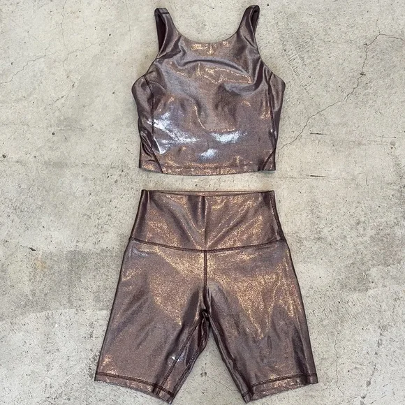 Lululemon Radiate Foil Print French Press Align Set - Picture 1 of 14